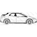 Стекло передней двери правое Honda Civic (1292000)