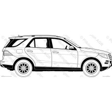 Стекло задней двери правое Mercedes GL (3432000)
