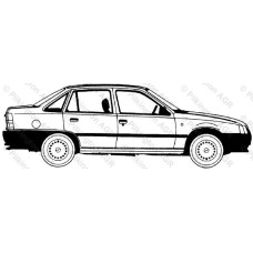 Стекло передней двери правое Opel Kadett E (15219000)
