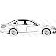 Стекло задней двери левое Mercedes W 211 (E-Class) Металлическая крыша (5505000)