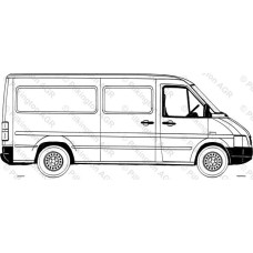Стекло передней двери левое Mercedes Sprinter (24293000)