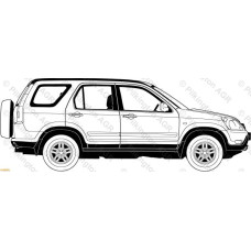 Стекло задней двери правое Honda CR-V (15059000)