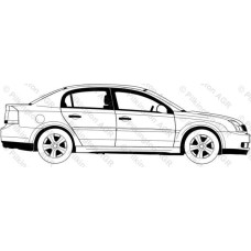 Стекло задней двери правое Opel Vectra (14929000)