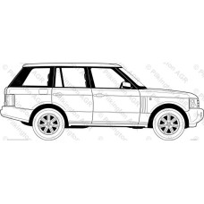 Стекло задней двери левое Land Rover Range Rover (5867000)