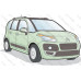 Стекло передней двери левое Citroen C3 (19968000)
