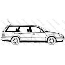 Заднее стекло VW Passat B3/B4 (14846000)