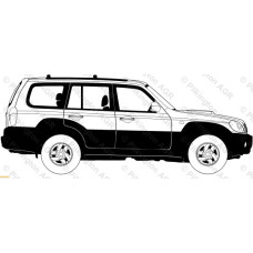 Заднее стекло Hyundai Terrakan (25317000)
