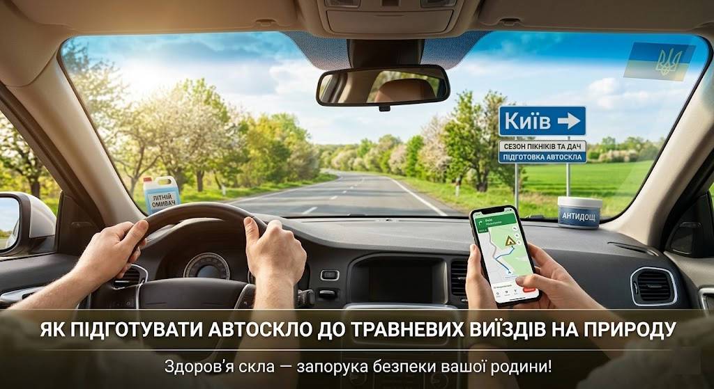 Майские на носу: Как подготовить лобовое стекло к сезону пикников и дач Майские на носу: Как подготовить лобовое стекло к сезону пикников и дач